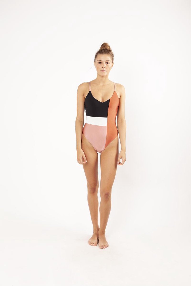 Barts - Maat 38 - Lourdes V-Neck One Piece - dusty pink - Vrouwen