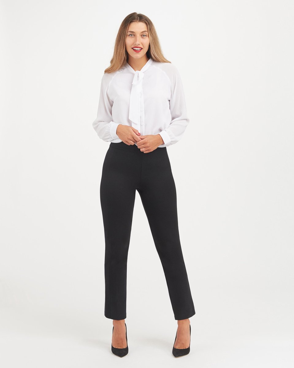 Broek - maat XL - Spanx - The Perfect Pant Slim Straight Leg - Zwart