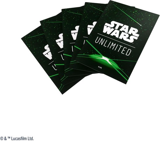 Star Wars Unlimited - Art Sleeves - Card Back Green - Star Wars Sleeves