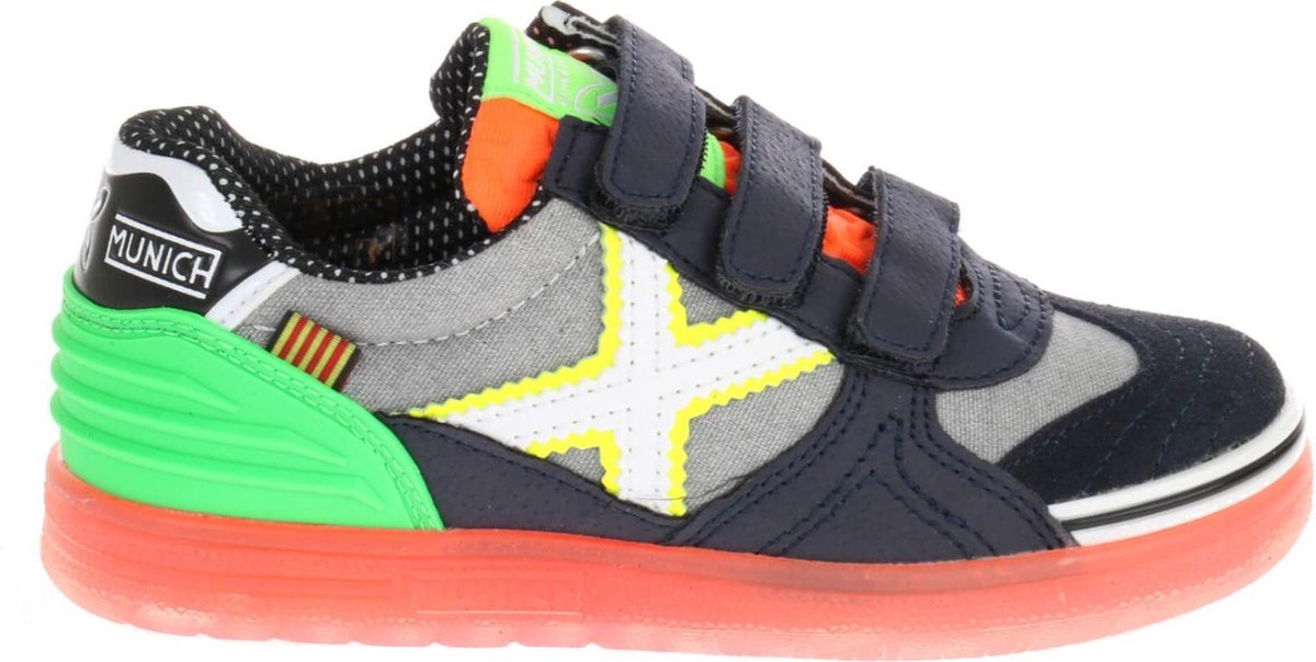 sneaker, kinder­schoen, sportschoen, neon-kleur, gewatteerde zool