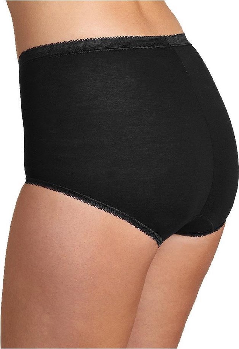 Sloggi - Maat 40 - Basic Maxi 4Pack Dames - Zwart