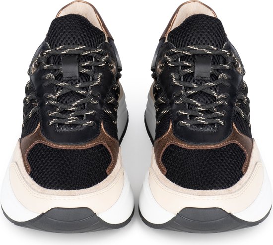 PS Poelman CHARU - maat 39 - Dames Sneakers - Beige met combinatie