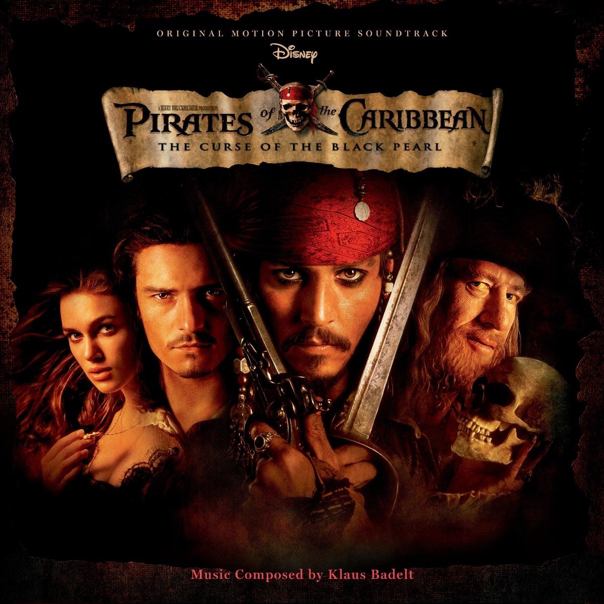 pirates, zwaard, bandana, schedel, poster