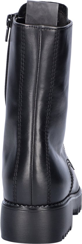 rugged, boot, zwart, enkellaars, stiksels