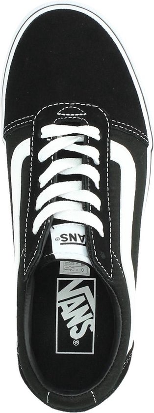Vans Ward Suede/Canvas Dames Sneakers - 39 - Black/White
