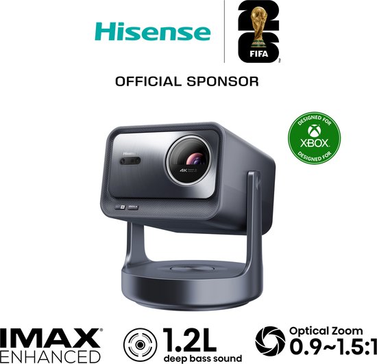 Hisense C2 Ultra 4K TriChroma Laser Projector, 65 tot 300 inch, 3000 ANSI lumen, Dolby Vision, IMAX Enhanced