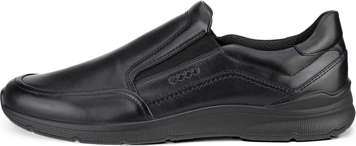 slip-on, zwart, leer, schoen, casual
