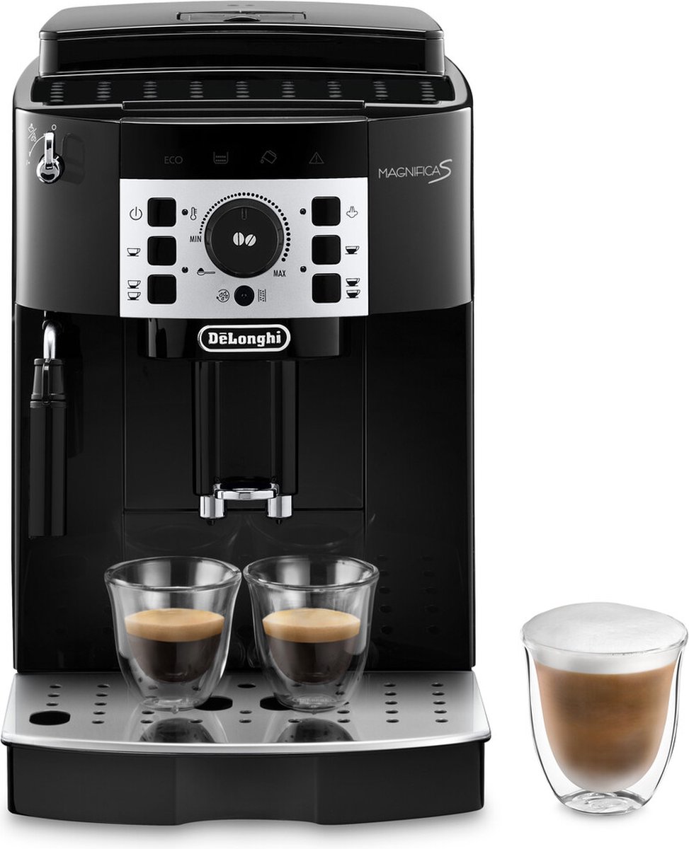 De’Longhi Magnifica S ECAM20.110.B - Volautomatische espressomachine - Handmatige melkopschuimer en uitneembare zetgroep - Zwart