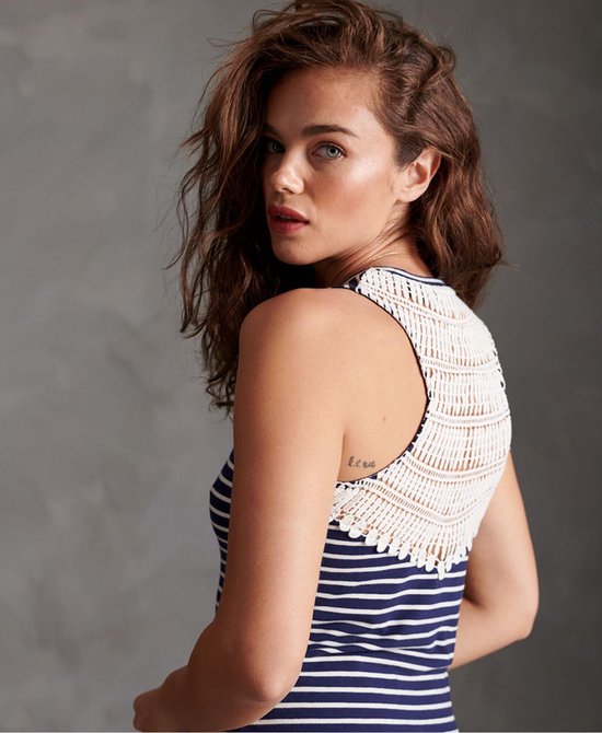 Superdry - Maat M - Lily Crochet Insert Dames Jurk