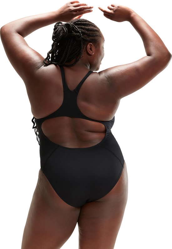 Speedo - maat 40 - Endurance+ Medalist Dames Sportbadpak - Zwart