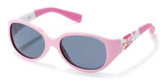 Polaroid P0203 B Pink/White Kinder zonnebril