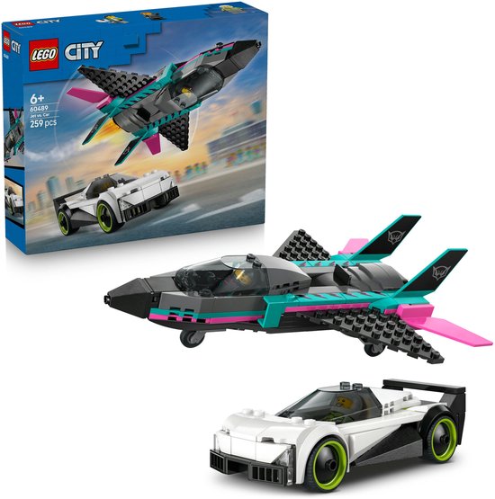 LEGO City Great Vehicles - 60489 - Straalvliegtuig vs. Sportauto