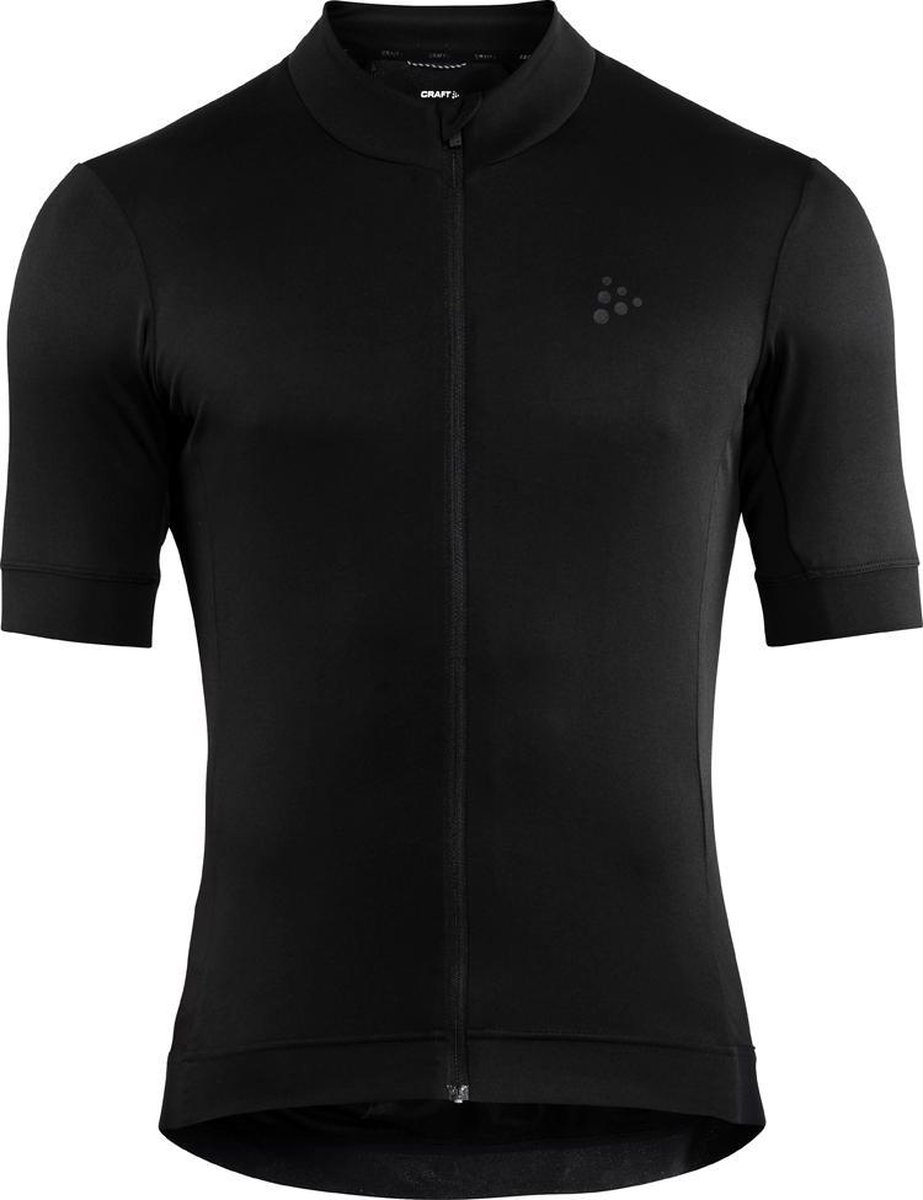 fiets-jersey, zomertrui, zwarte-fiets jersey, korte-mouw, full-zip
