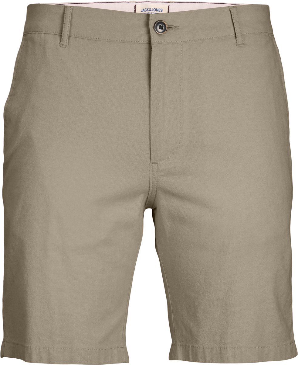 JACK&JONES Maat XXL JPSTDAVE JJLINEN BLEND SHORTS Heren Broek