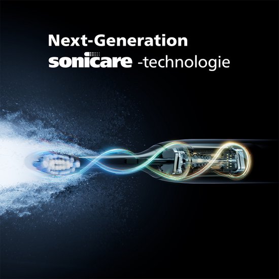Philips Sonicare 6500 Series - Elektrische Tandenborstel - Zwart - Reisetui - Gevoelige tanden - HX7