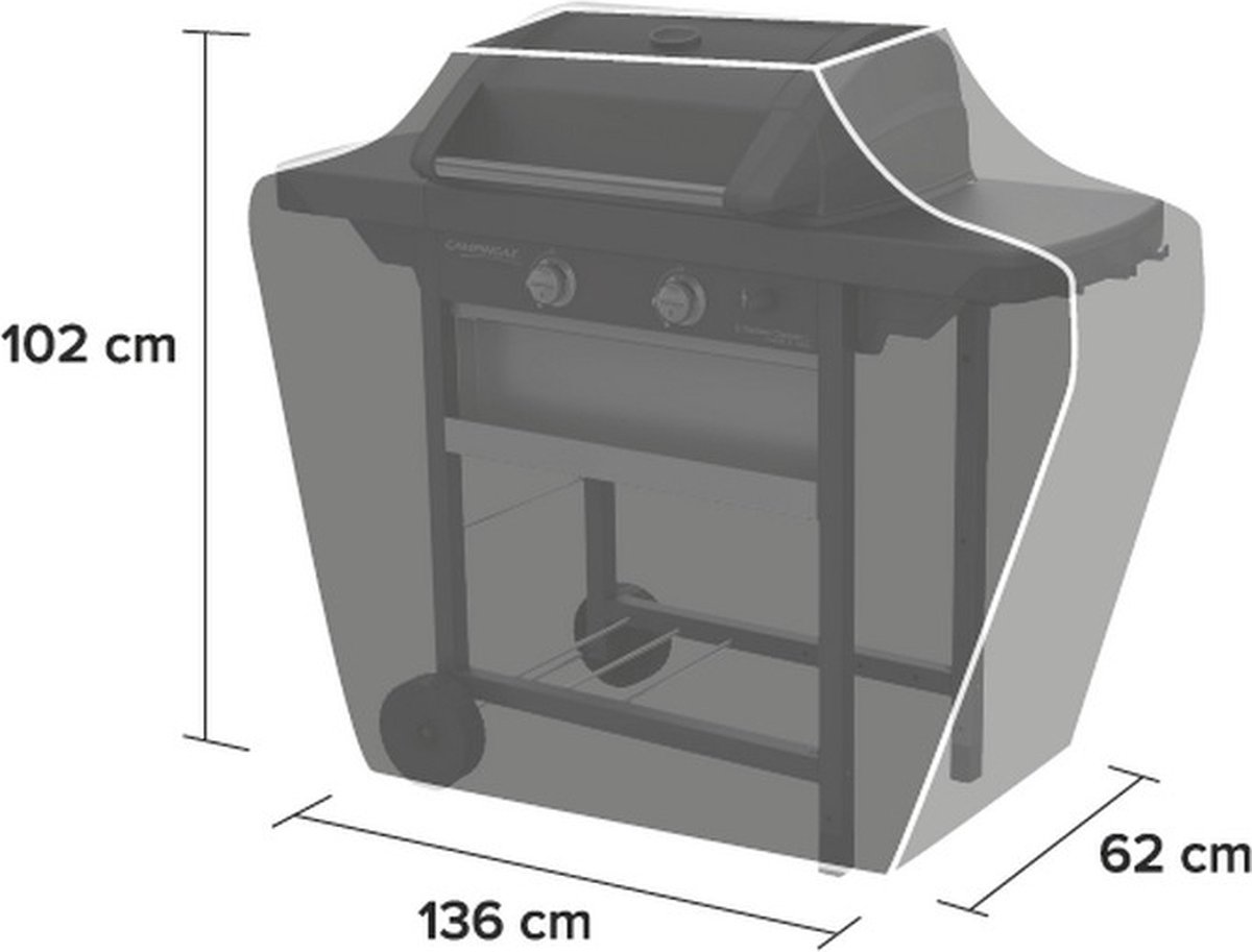 Campingaz Classic Barbecuehoes M - BBQ Berschermhoes - 2 Branders - Zwart