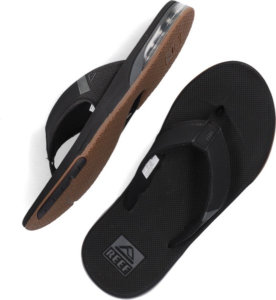 Reef - Maat 44 - Fanning Low Black Heren Slippers - Zwart