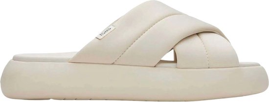 TOMS - maat 37-38-  Dames Alpargata Mallow Crossover Slippers Beige
