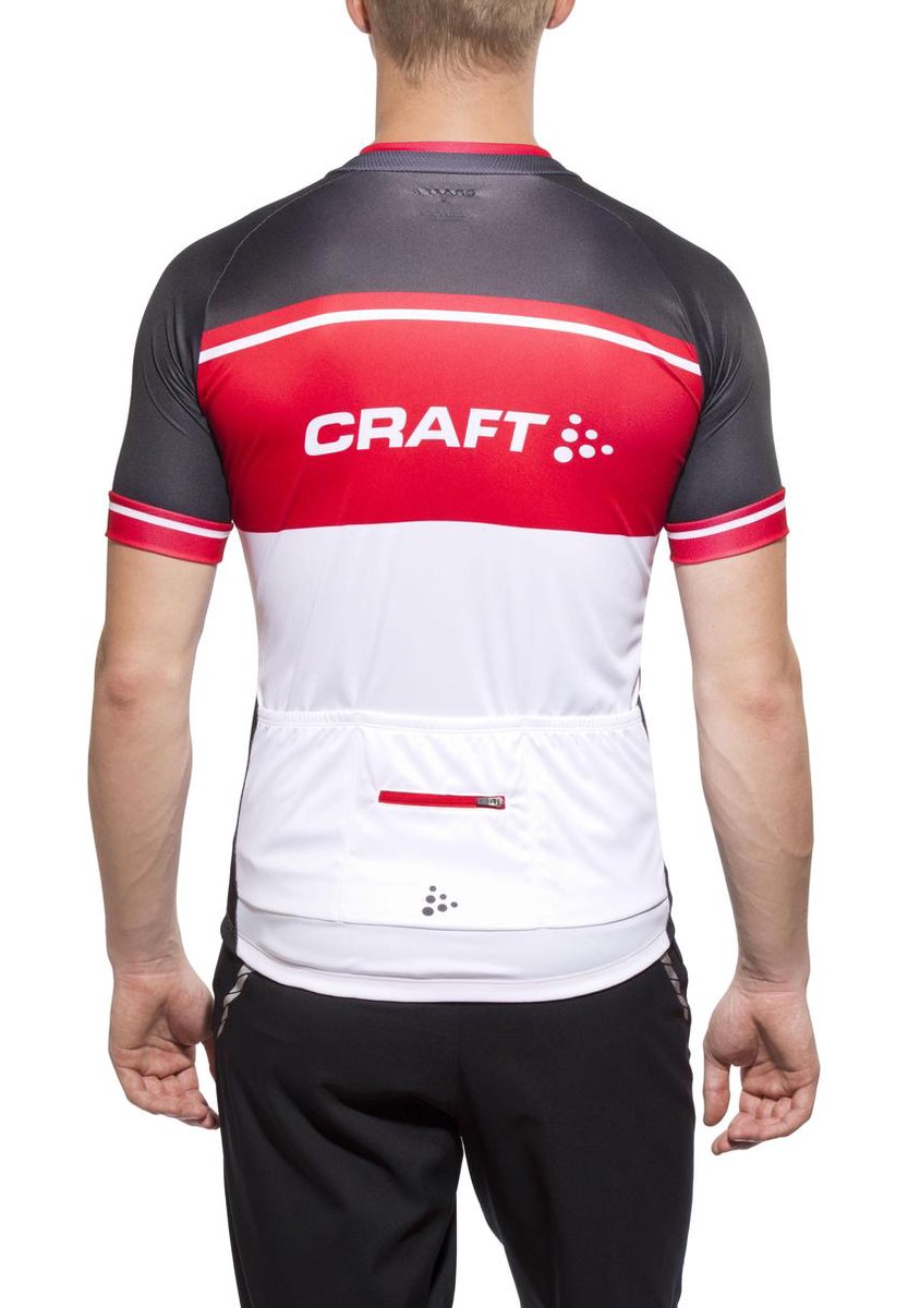 Craft Classic Logo Jersey korte mouwen wit Maat S