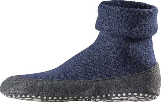 FALKE - Maat 43-44 - Cosyshoe Heren Huissokken - Donkerblauw