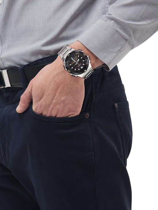 Casio AQ-S800WD-1EVEF - Horloge - 42 mm - Staal - Zilverkleurig