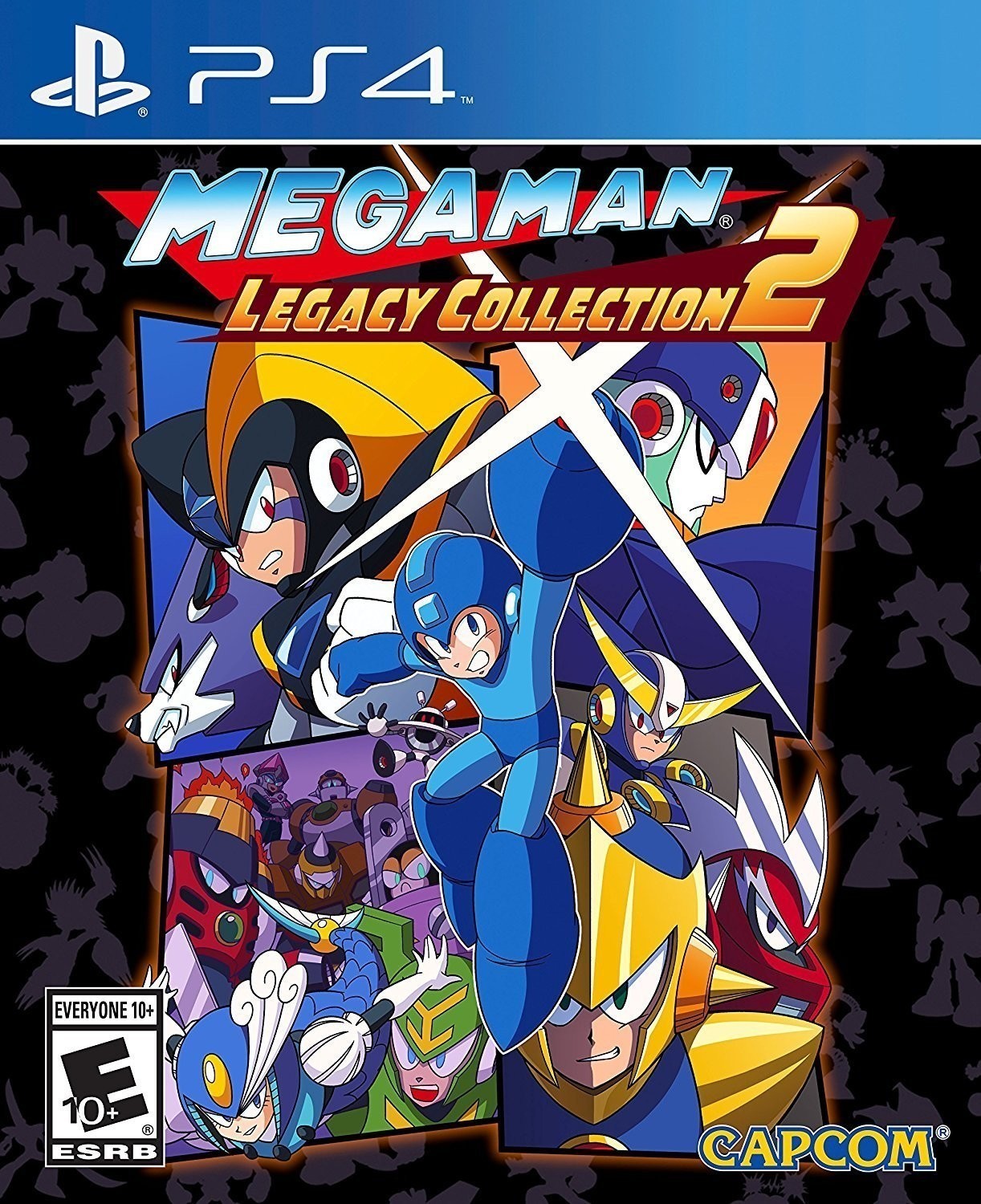 ps4, megaman, legacy collection, video game, cover art