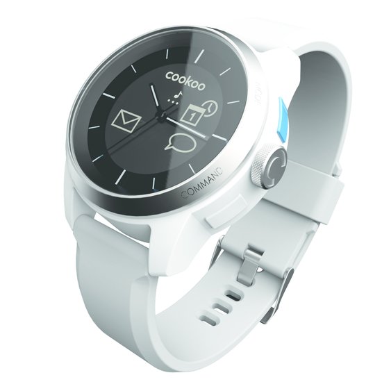 Cookoo Watch smartwatch - Wit met siliconen band