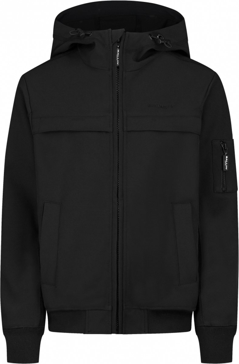 jasje, hoodie, zwart, voering, zakken