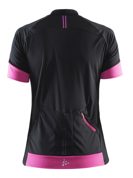 Craft Velo fietsshirt - Maat M - dames zwart/paars