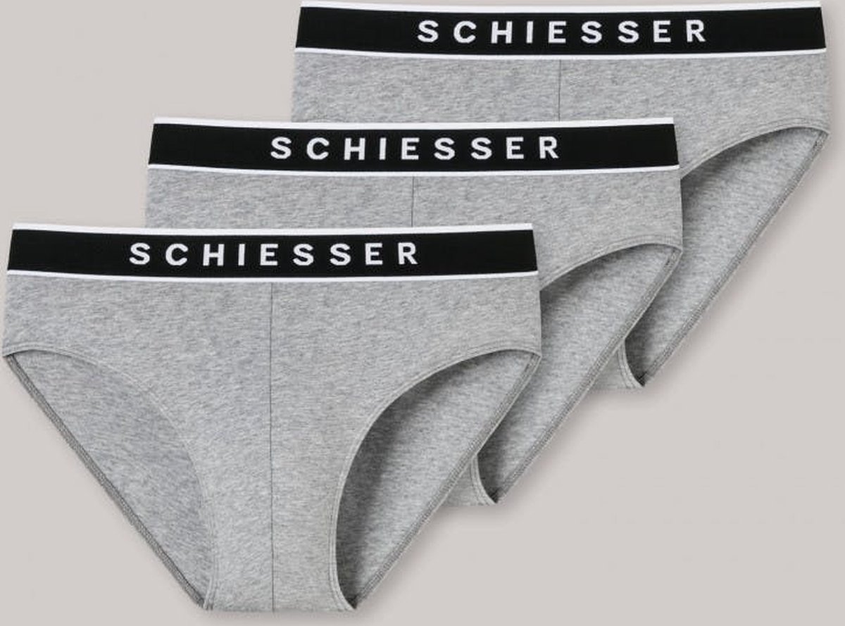 underwear, briefs, gray, elastic waistband, three-pack