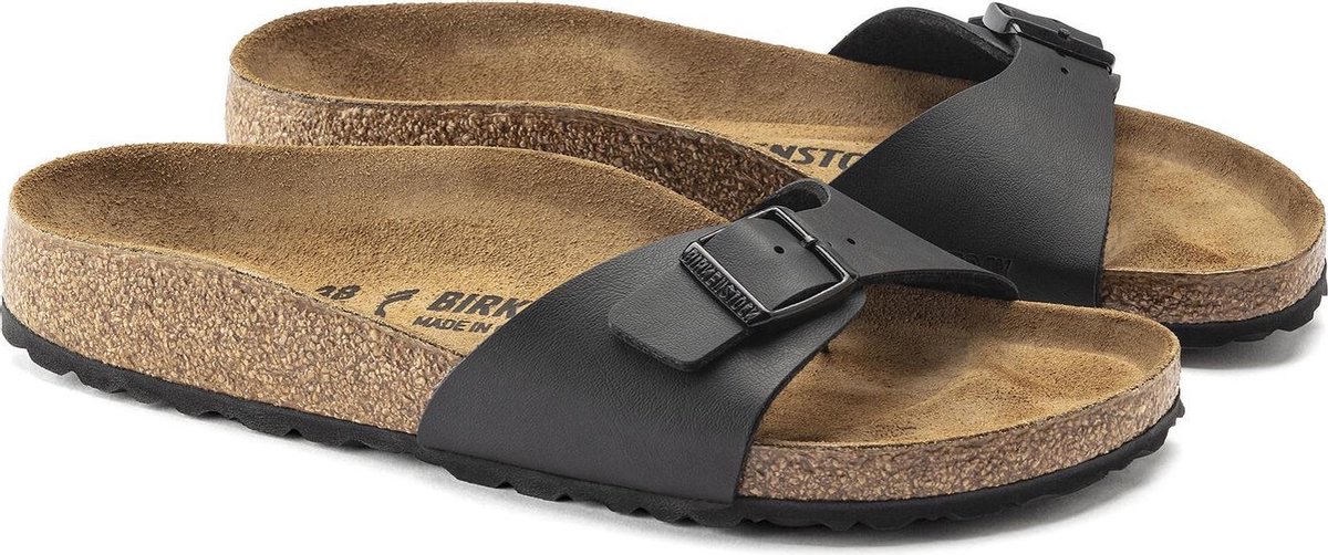 Birkenstock Madrid - 37 - Dames Slippers Small fit - Black