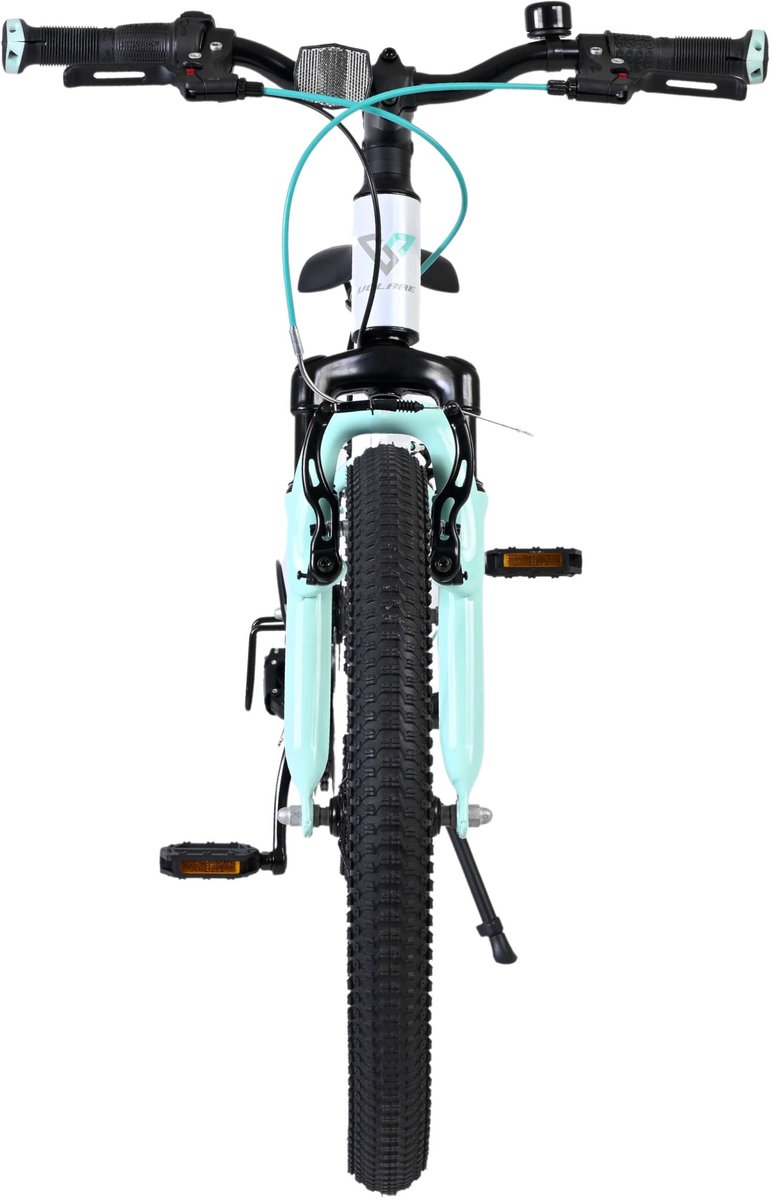 Volare Boost Kinderfiets - 20 inch - Wit/Mintgroen - 7 Speed