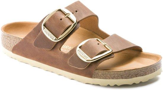 Birkenstock Arizona Dames Slippers Small fit - Cognac - Maat 40