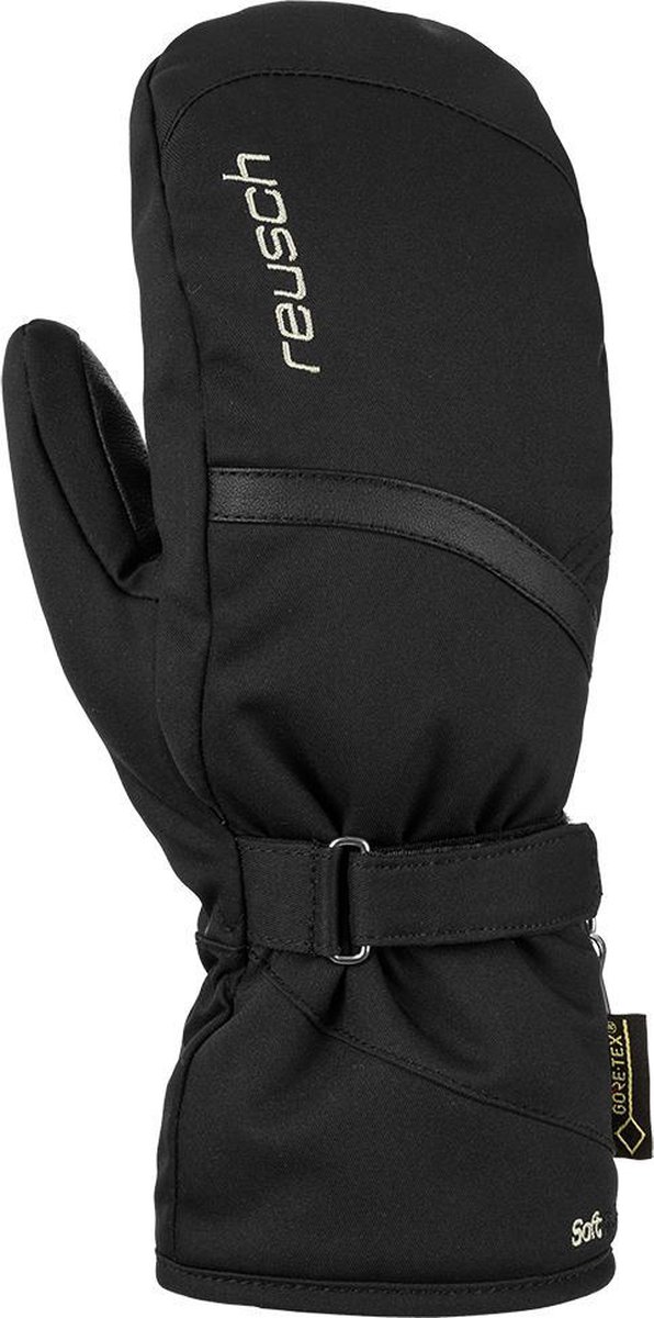 mitten, ski-mitten, zwart, gore-tex, verstelbaar