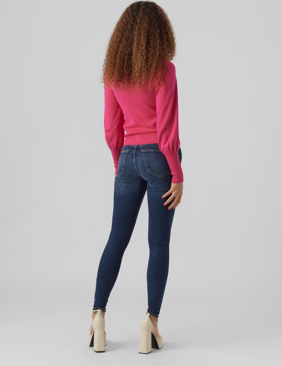 VERO MODA - Maat XL - VMHOLLYKARISPUFF LS O-NECK PULLOV GA BOO Dames Trui