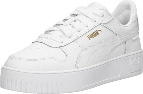 PUMA Carina Street - maat 41 - Dames Sneakers - Wit/Goud