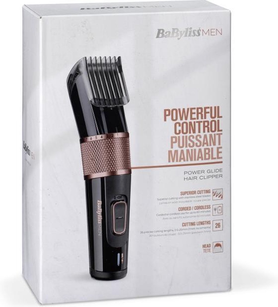 BaBylissMEN ® Power Glide E974E - Tondeuse