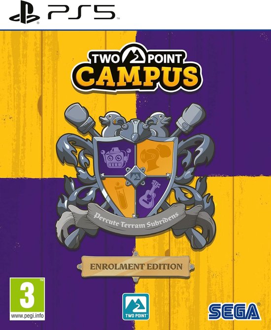 PS5-spel, Two Point Campus, Inschrijvingseditie, PS5-deksel, SEGA
