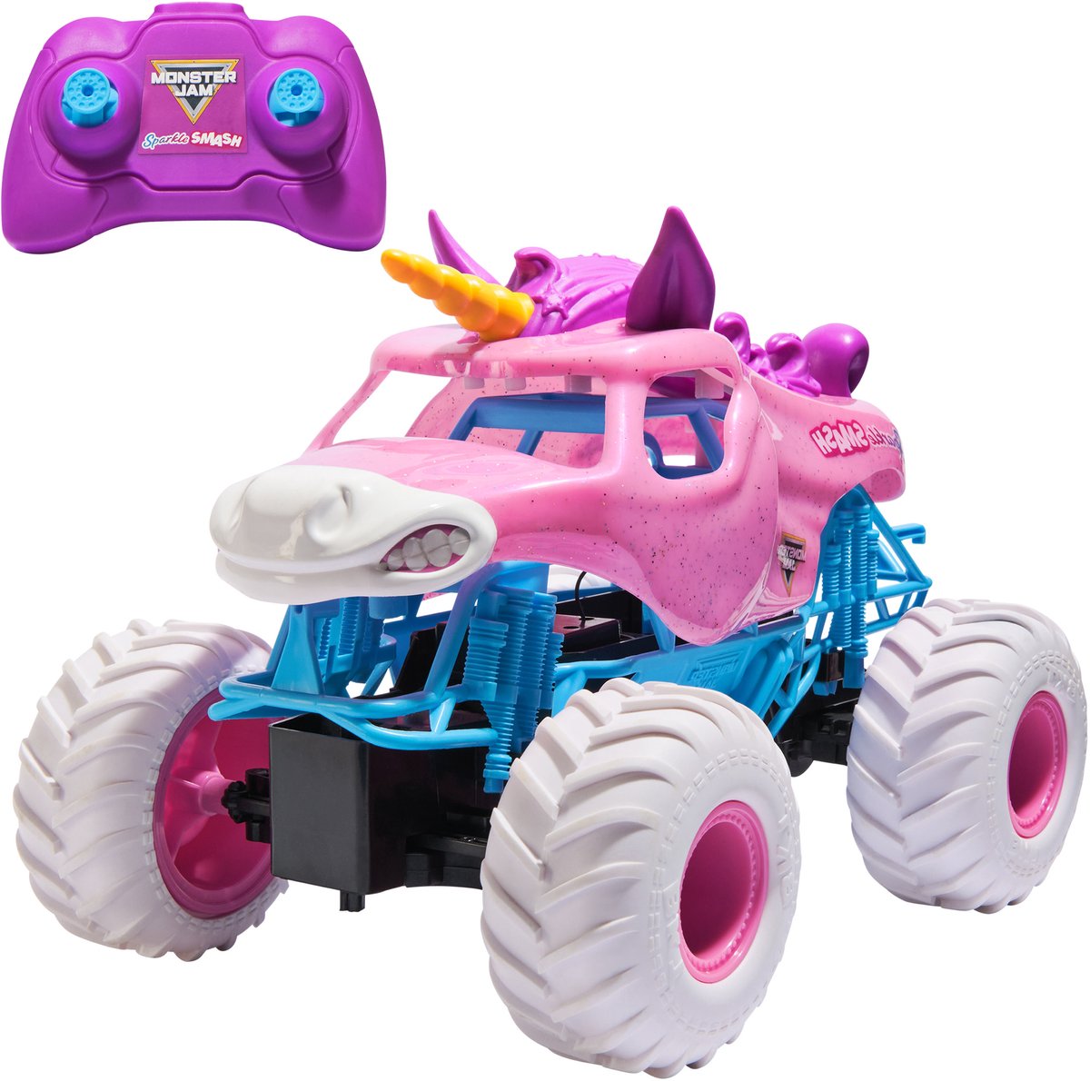 monster jam, hot wheels, pink vehicle, monster truck, remote control