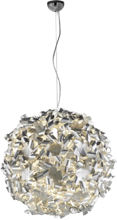 Trio - Hanglamp - PINWHEEL - E14 fitting, 40W max - Aluminium kleurig