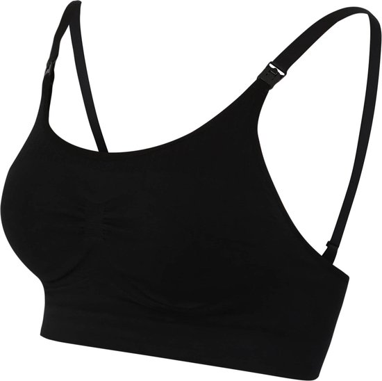 Noppies -Maat XS/S - Comfortabele naadloze voedingsbh Black