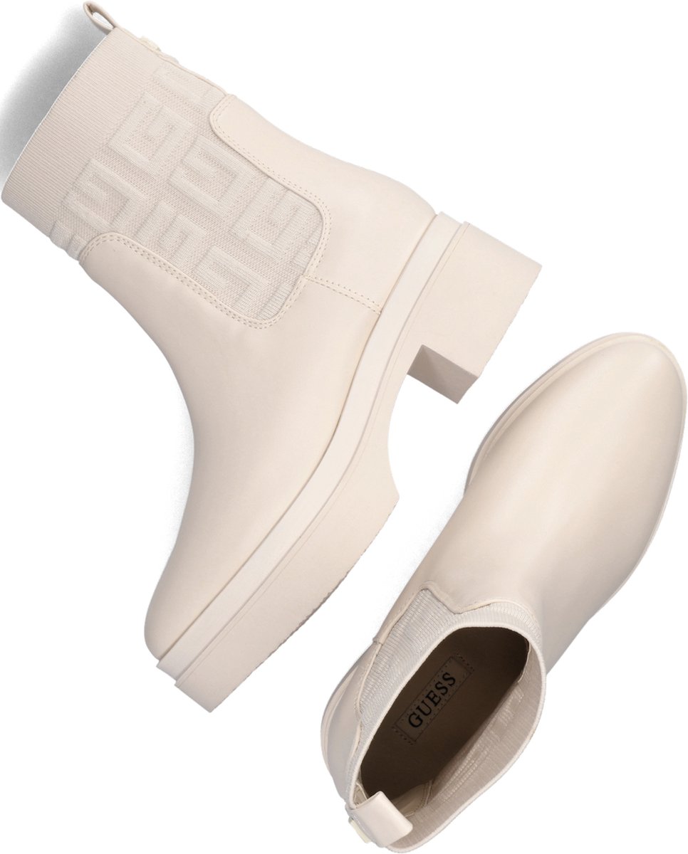 Guess - Maat 37 - Keanna Chelsea boots - Enkellaarsjes - Dames - Wit