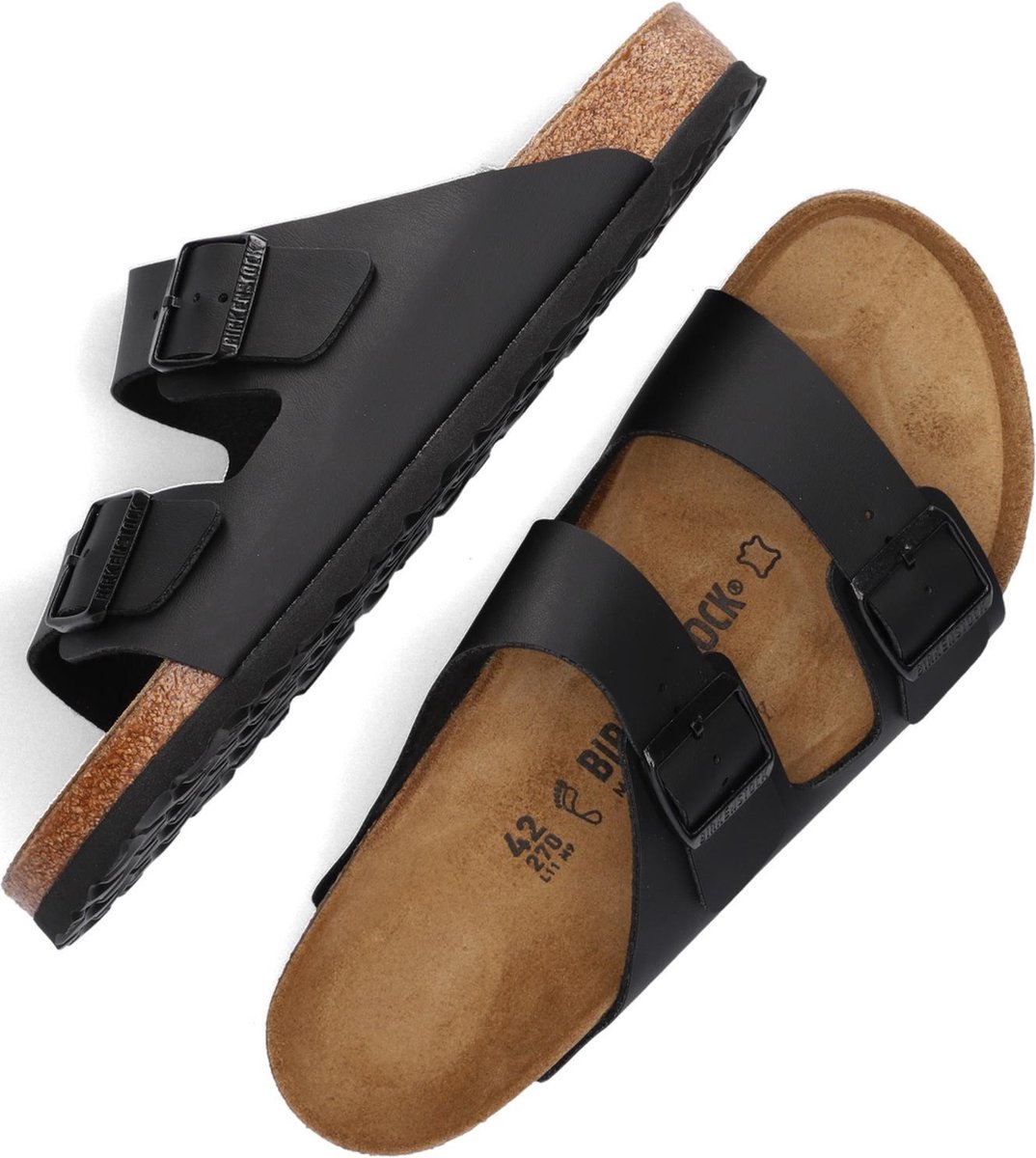 Birkenstock -maat 43 - Slippers Heren Arizona - 051791 Black