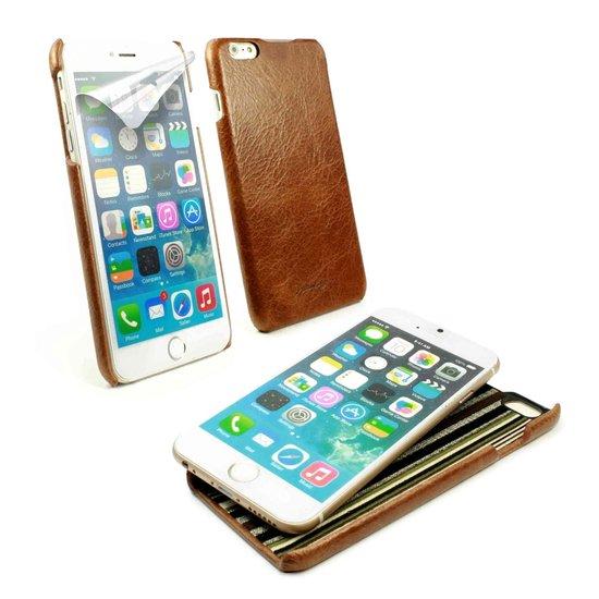 Alston Craig Slim-Shell Klassiek Origineel Leren Hoesje Voor Apple iPhone 6 Plus/6s Plus - Bruin