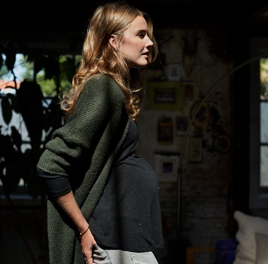 Queen Mum Zwangerschapsvest - Green - Maat S