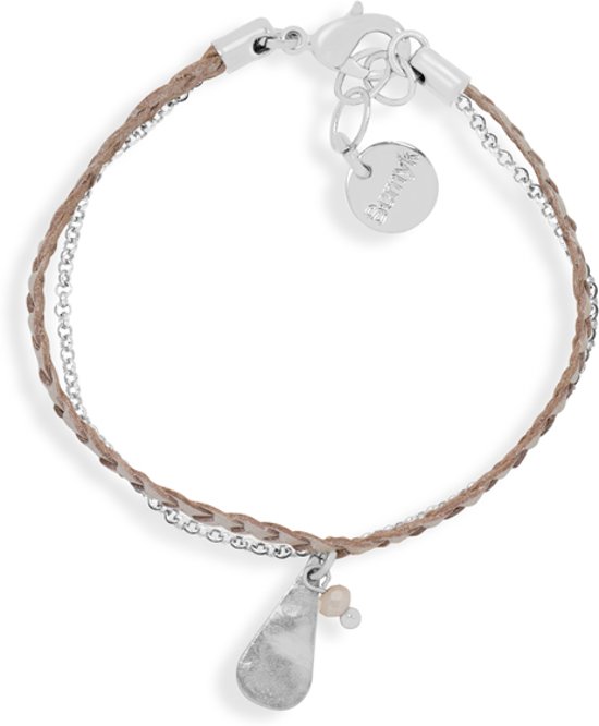 Scmyk armband BG-264 G Teardrop zilverkleurig