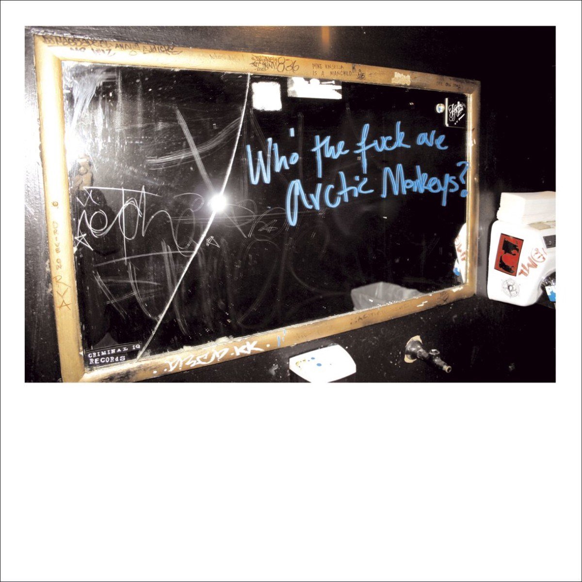 chalkboard, graffiti, monkeys, public restroom, mirror