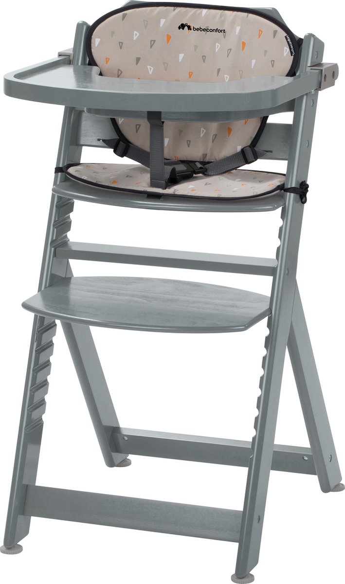 Bebeconfort Timba Kinderstoel met verkleinkussen - Warm Grey - Verstelbaar