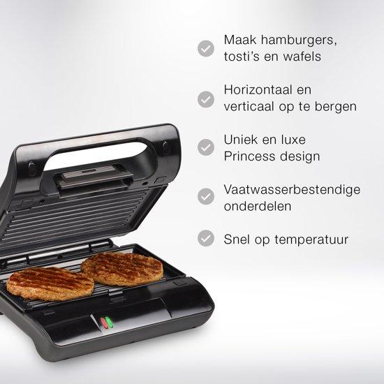Princess 117002 Multi Sandwich Grill Compact Pro – Verwisselbare platen
