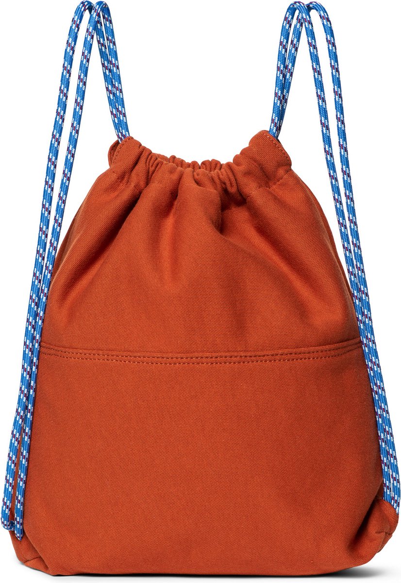 rugzak, samarre, oranje, drawstring, canvas